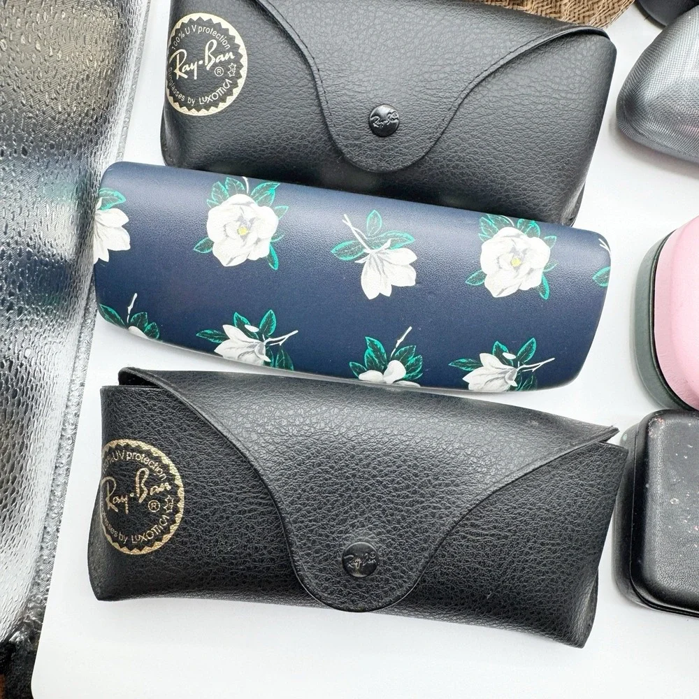 Mixed Lot 22 Designer Eyeglass Cases Ray-Ban Coach Kate Spade Nike Maui Jim